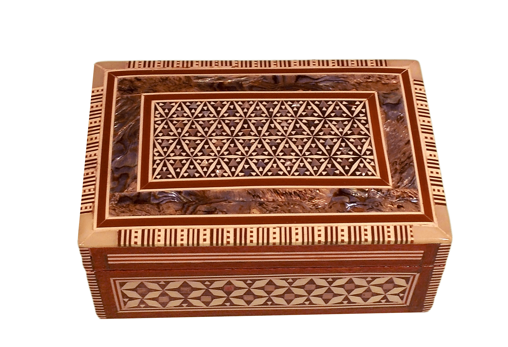 Mother of Pearl rectangular Jewellery box
